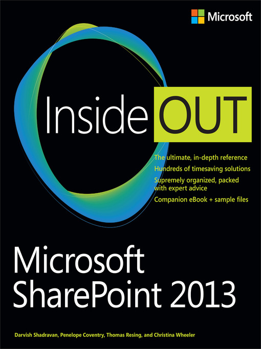 Cover image for Microsoft SharePoint 2013 Inside Out